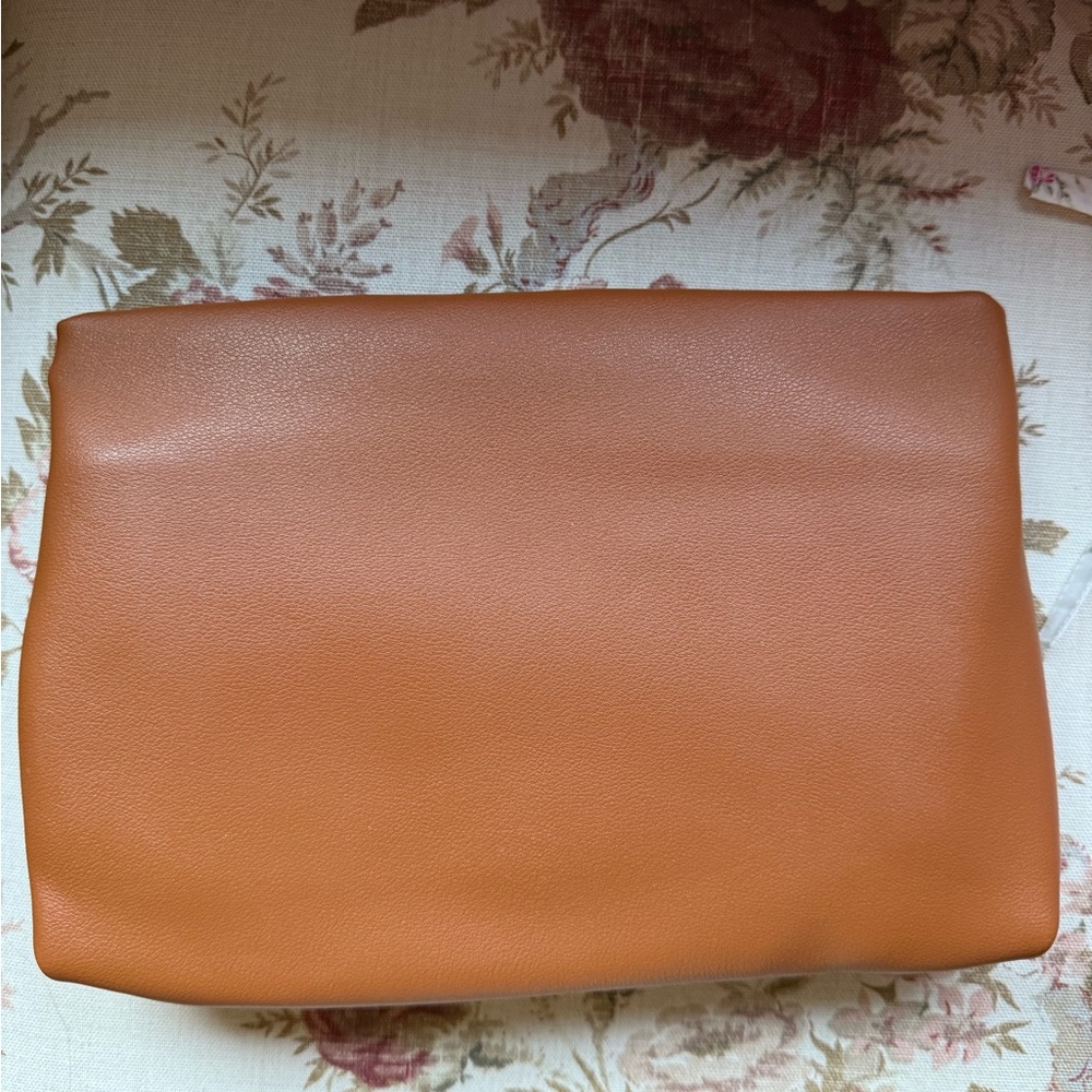 Anthropologie Caramel Faux leather bag
